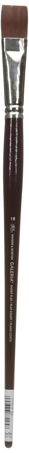 Winsor Newton Galeria Synthetic Filament Brush for Acrylic Painting Short Flat Long Handle Size 18 with Maximum Colour Holding Capacity Strong Resilient Flexible - pzsku/ZF96D08C6904914421508Z/45/1748243227/dac890de-afd2-419d-ad97-80dc33a38b93