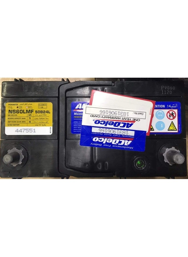 Ac Delco AC Delco Car Battery 12V 45AH NS60L - Image 2