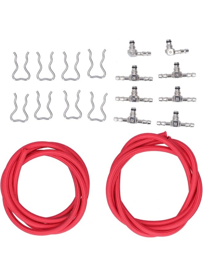 كلاراكو مجموعة خط عودة حاقن الوقود المصنوعة من الفولاذ المقاوم للصدأ مع تركيبات معدنية بديلة لمحرك الديزل LLY LMM LBZ Duramax - Image 3