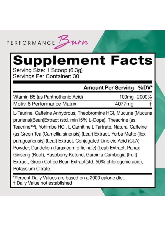 Motiv-8 Pre-Workout Performance, Sugar Free Pre-Workout, Boost Energy and Focus, Improve Workouts, Enhances Mood (30 Servings, Cherry Lemonade) - Image 2