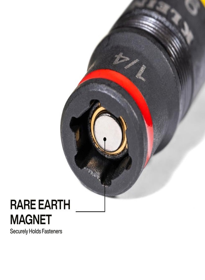 Klein Tools 32934 Impact Driver, 9-in-1 SAE Impact Socket Set, 4 Flip Sockets with 1/4, 5/16, 3/8, 7/16, 1/2, 9/16, 5/8, and 3/4-Inch Nut Driver Sizes with Bit Holder, 6-1/2-Inch Shaft - Image 5