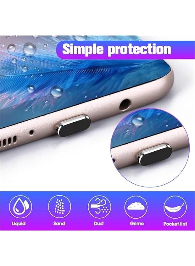 6 Pcs Type C Anti Dust Plugs, USB C Dust Cover Charging Port Plugs Protector Caps Black Type-C Anti Dust Plug Cover for Smartphones Tablets  - Image 4