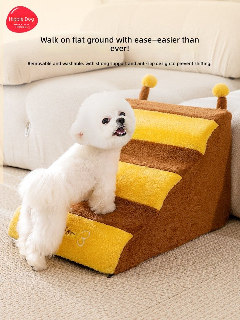 Pet Staircase for Dogs - Non-Slip Slope Ladder, Removable & Washable, Suitable for Small and Senior Dogs - Image 2