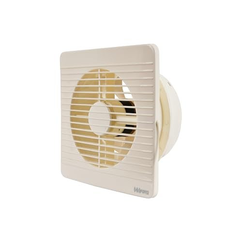 HEWA Onyx 6 inch 150mm high speed Ventilation Exhaust Fan for bathroom, kitchen with 2 year warranty (Ivory) - Image 1
