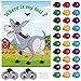 ASTARON Pin The Tail on The Donkey Game with 30 Tail Stickers for Birthday Party Carnival Circus Supplies - Image 3