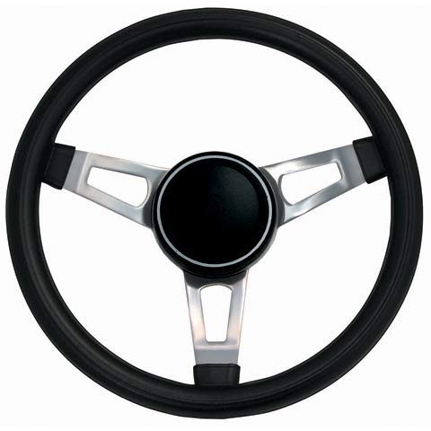 Grant 846 Classic Series Nostalgia 15 inch Black Foam Grip 3-Spoke Design with Horn Button Steering Wheel - Image 4