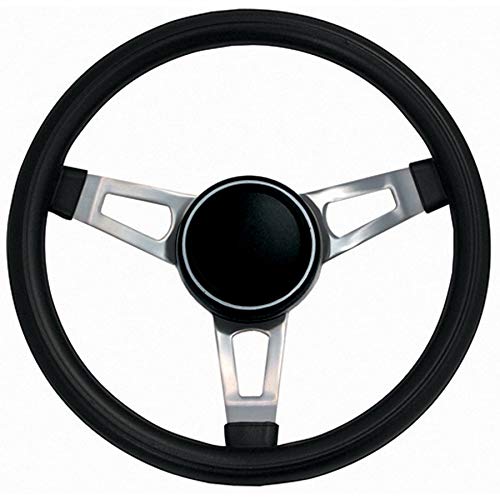Grant 846 Classic Series Nostalgia 15 inch Black Foam Grip 3-Spoke Design with Horn Button Steering Wheel - Image 3