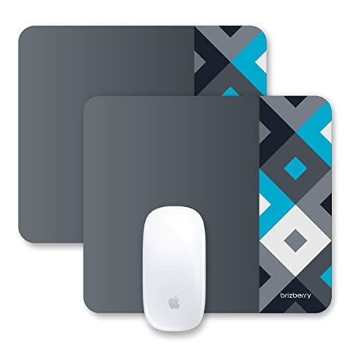 ARTBRIZ® Brizberry Pro-X1 Mouse Pad, Optimised for Speed and Precision, Premium Anti Skid Rubber Base, for Office Desktop Laptop PC Mac, 240mm x 210mm x 3mm (111S - Pack of 2) - Image 1