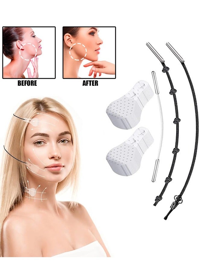 Face Lift Tape 3 Strips and Face Lifting Patch 40 Pieces, V-Shape Face and Neck Lifting Patch, Elasticity and Waterproof Instant Face Lifting Sticker, Hiding Facial Wrinkles and Lifting Saggy Skin - Image 1