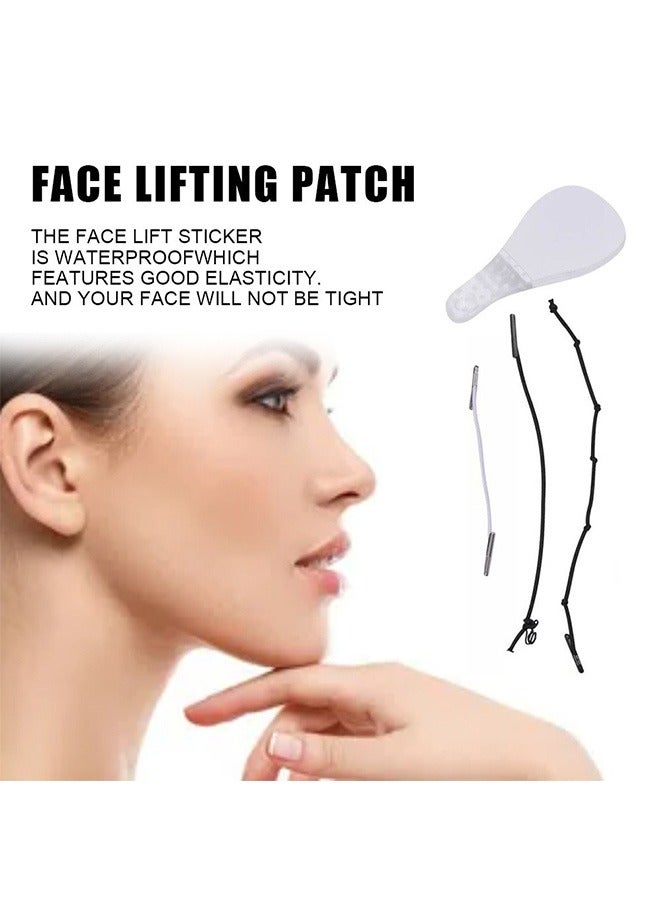 Face Lift Tape 3 Strips and Face Lifting Patch 40 Pieces, V-Shape Face and Neck Lifting Patch, Elasticity and Waterproof Instant Face Lifting Sticker, Hiding Facial Wrinkles and Lifting Saggy Skin - Image 2