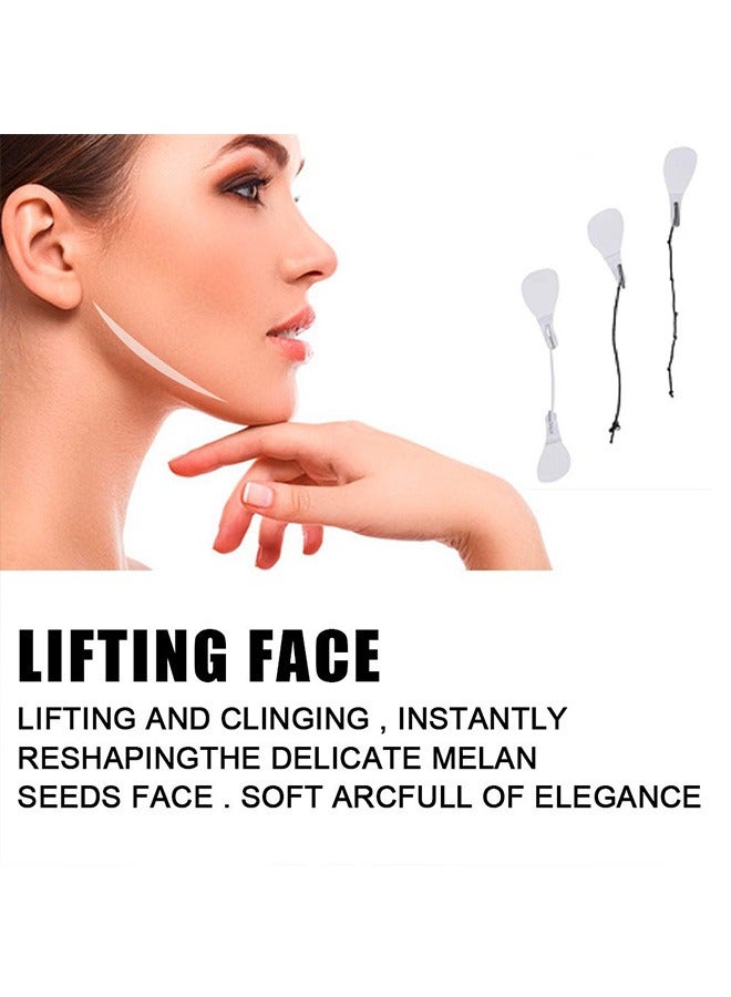 Face Lift Tape 3 Strips and Face Lifting Patch 40 Pieces, V-Shape Face and Neck Lifting Patch, Elasticity and Waterproof Instant Face Lifting Sticker, Hiding Facial Wrinkles and Lifting Saggy Skin - Image 3