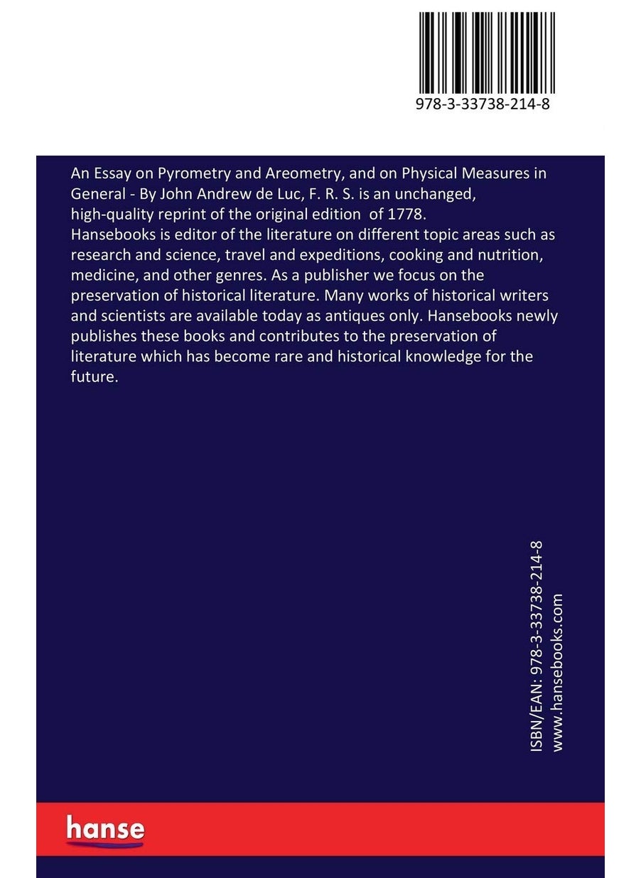 An Essay on Pyrometry and Areometry, and on Physical Measures in General: By John Andrew de Luc, F. R. S.  - Image 2