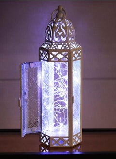 Vela Lanterns Metal Moroccan Decorative LED Fairy Lights Candle Lantern Holder for Home Decor, White, Medium - pzsku/ZF96D8D622CF68C95D3F9Z/45/_/1693218945/bc30f68a-da99-445b-bd33-0bd9f4a5142b