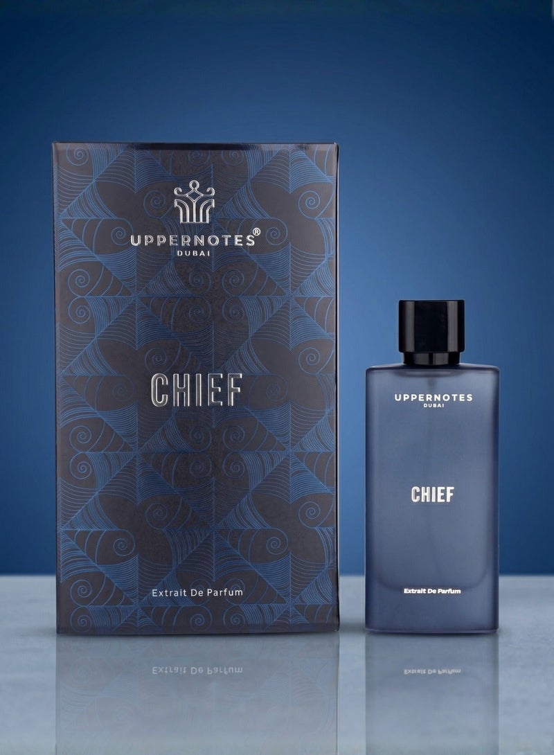 UpperNotes Chief Extrait De Parfum Men 80ml | Grapefruit Lavender Sandalwood Vetiver Amber | Fresh Spicy Masculine Long Lasting Daily Fragrance UAE - Image 3