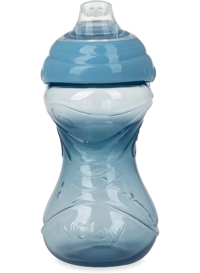 Nuby 3 Piece No-Spill Easy Grip Cup with Soft Flex Spout, Clik It Lock Feature, Neutral, 10 Ounce - Image 5