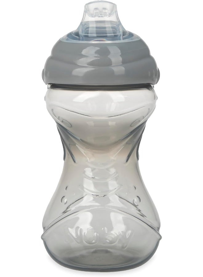Nuby 3 Piece No-Spill Easy Grip Cup with Soft Flex Spout, Clik It Lock Feature, Neutral, 10 Ounce - Image 4