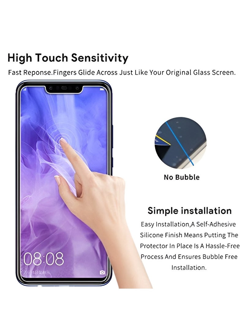 BORTONY Huawei Nova 3 Tempered Glass Screen Protector (Pack of 2) 9H Hard Hardness Crystal Clear Glass For Huawei Nova 3 - Image 3