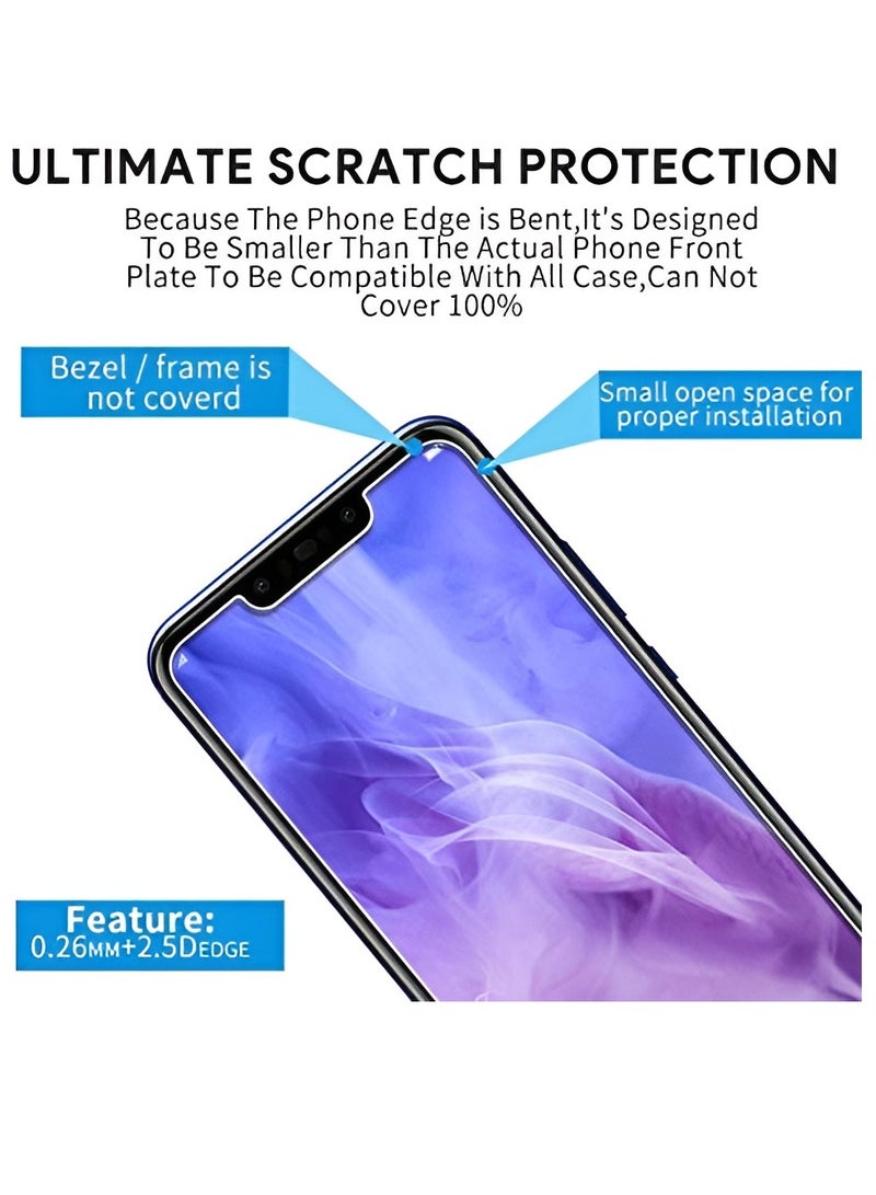 BORTONY Huawei Nova 3 Tempered Glass Screen Protector (Pack of 2) 9H Hard Hardness Crystal Clear Glass For Huawei Nova 3 - Image 5