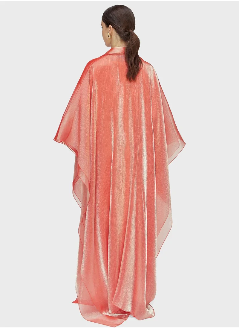 CHASE Cape Sleeve Mesh Kaftan