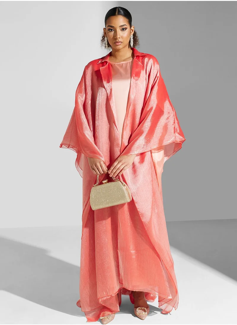 CHASE Cape Sleeve Mesh Kaftan