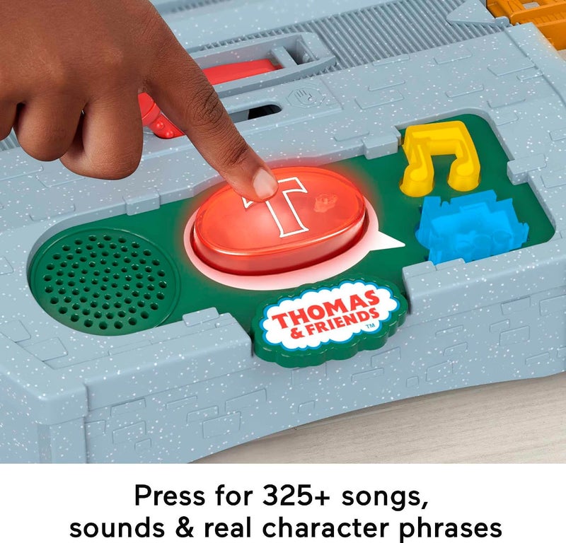 Thomas & Friends Motorized Train Set - Talking Cranky Delivery Set with Battery Powered Toy Train, Songs & Sounds - Image 3