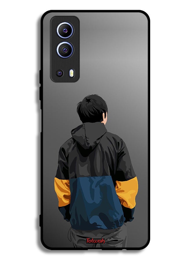 Tolwak Vivo Y72 5G Protective Case Cover Boy Portrait Art - Image 2