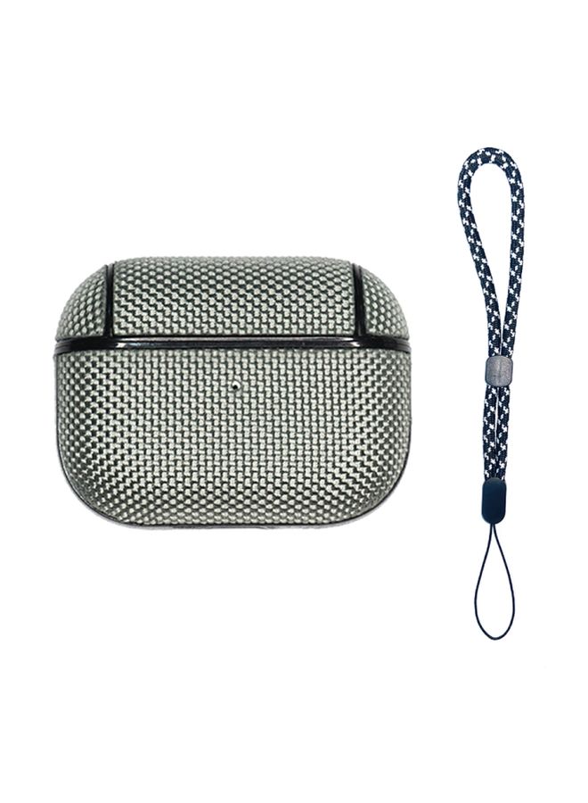 Raxoom Case Cover For AirPods Pro 2 Nylon Waterproof Wireless Earphone Case with Lanyard Grey