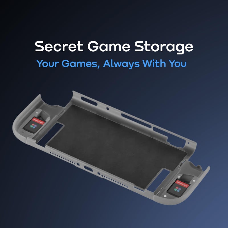 GENKI Force Field 2 with Travel Cover for Switch 2 - Minimalist Protective Case with Dockable Design, Magnetic Grips, and Stealthy Game Storage for Travel and Gaming - Image 4