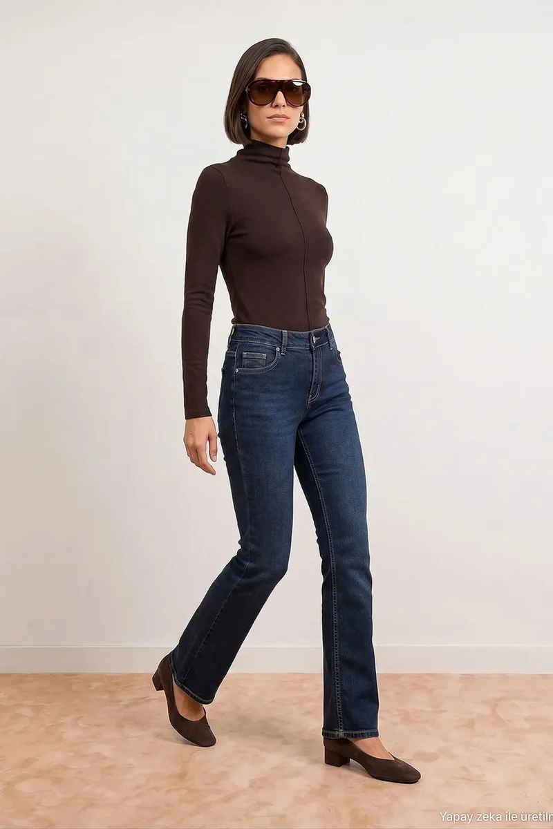 Dilvin Dark Blue Denim DILVIN Women's Jeans for Women | Best Price UAE