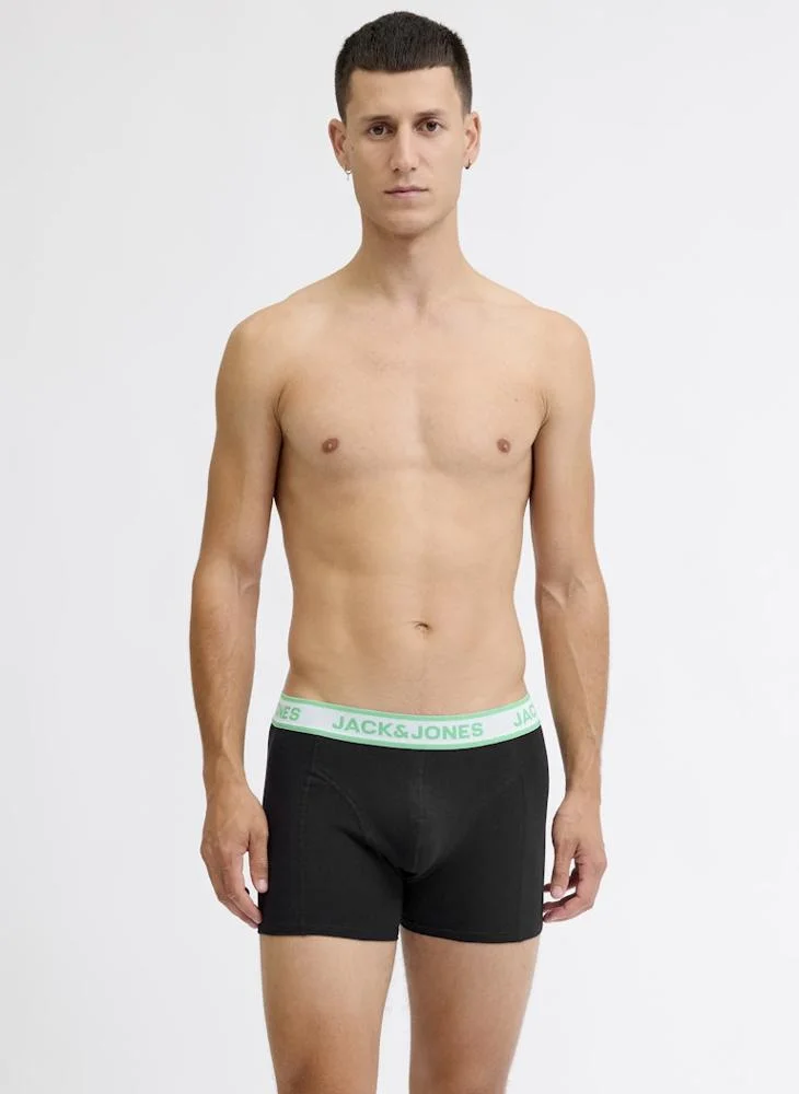 JACK & JONES 3 Pack Solid Trunks