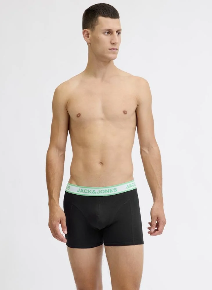 JACK & JONES 3 Pack Solid Trunks