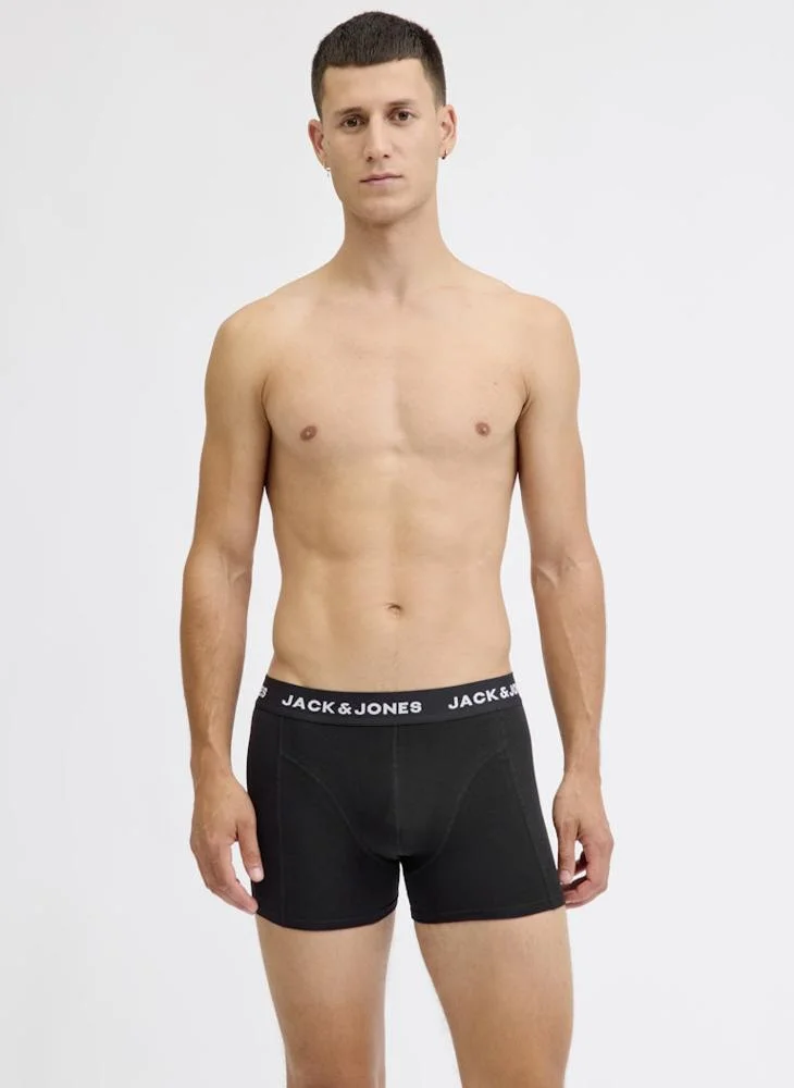 JACK & JONES 3 Pack Solid Trunks