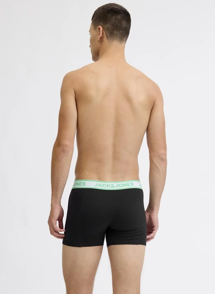 JACK & JONES 3 Pack Solid Trunks
