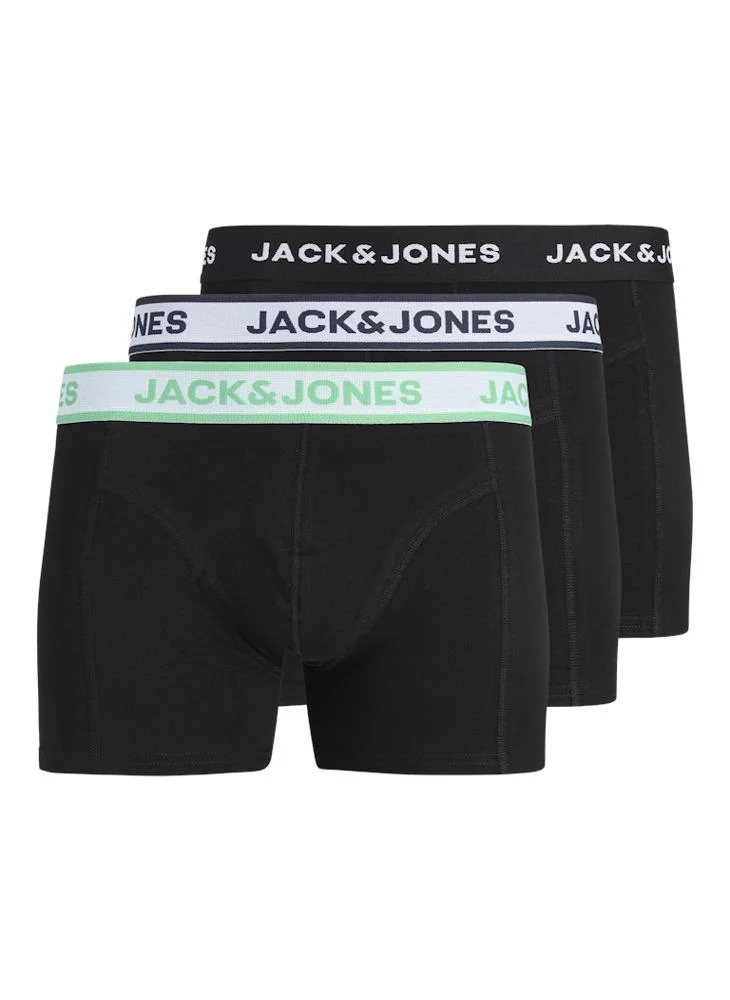 JACK & JONES 3 Pack Solid Trunks