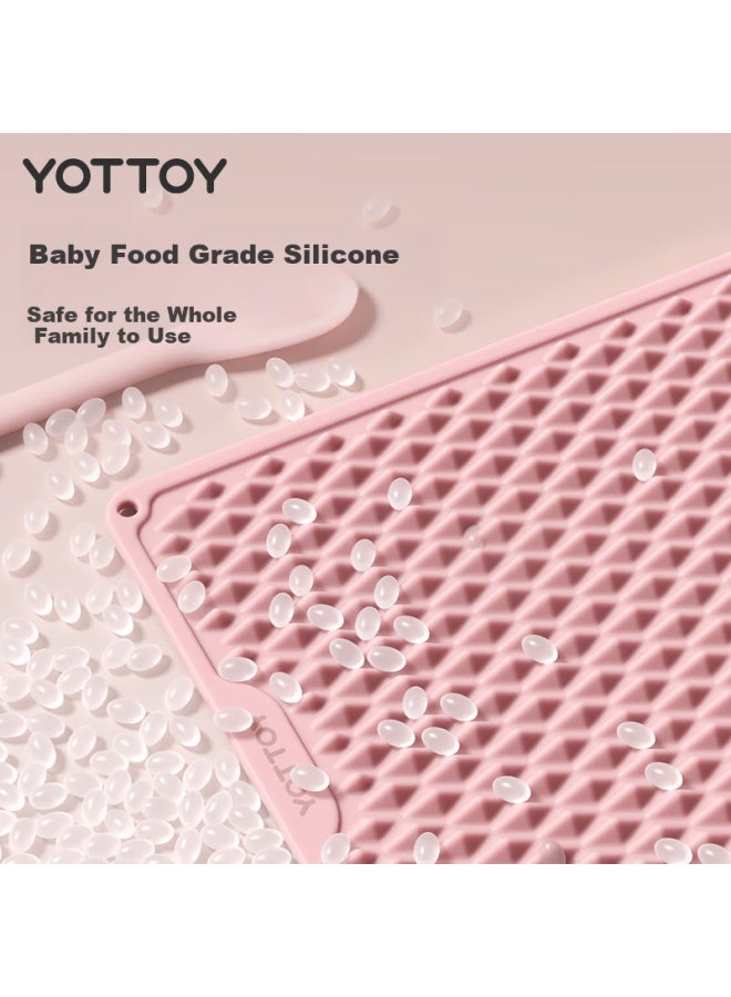 YOTTOY Soft Silicone Acupressure Plate For Slow Running, Special Foot Massage Mat For Indoor Running, Foot Pad For Running In Place, Starry Purple - Image 2