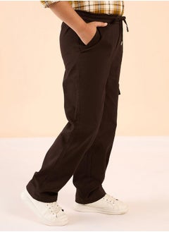 Stylo Bug Solid Drawstring Waist Cargo Pants by Styli  - Image 5