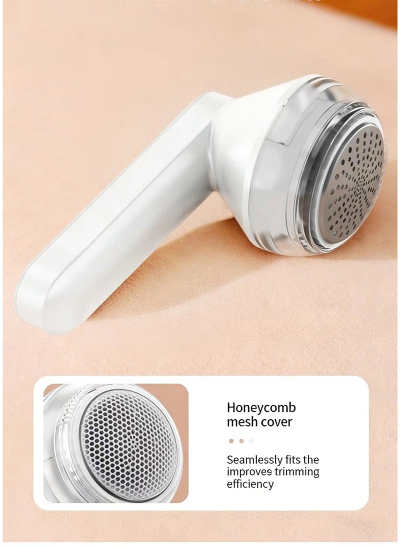 Portable lint remover, featuring a 6-blade cyclone head, is gentle on clothes and effectively removes lint from them. - Image 5
