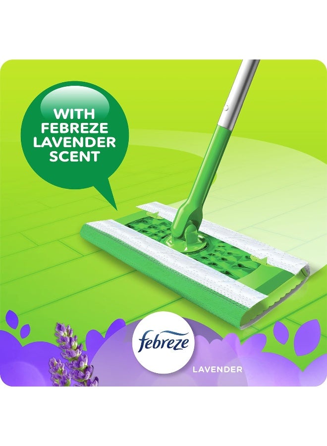 Swiffer Sweeper Wet Mopping Pad Refills For Floor Mop With Febreze Lavender Vanilla & Comfort Scent 12 Count - Image 4