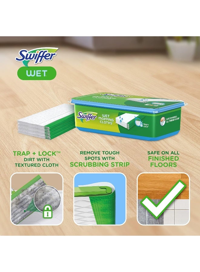 Swiffer Sweeper Wet Mopping Pad Refills For Floor Mop With Febreze Lavender Vanilla & Comfort Scent 12 Count - Image 3