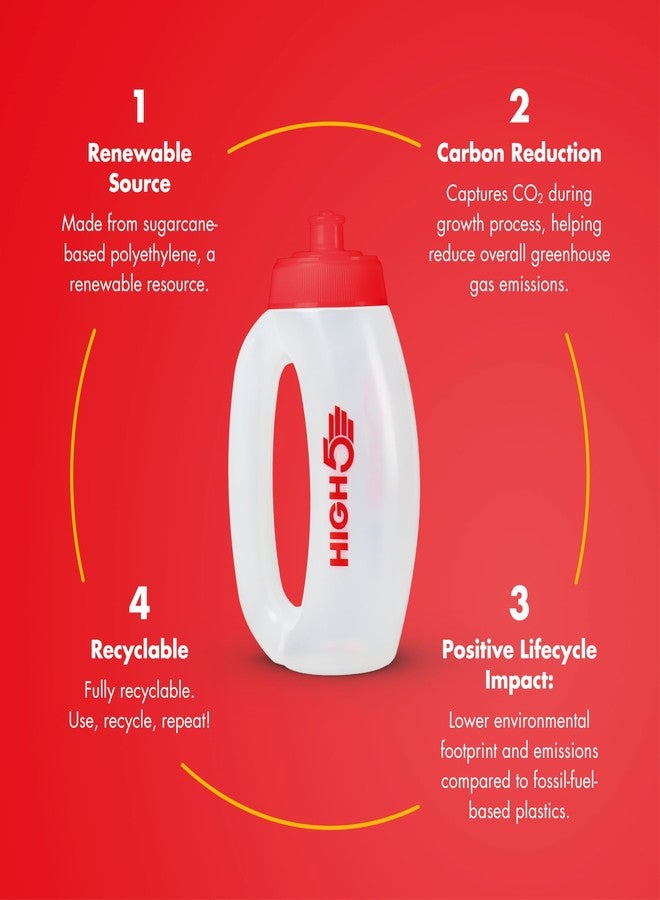 HIGH5 Running Handheld Water Bottle 350ml - BPA Free Leakproof Sports Bottle for Running, Gym & Training, Lightweight Reusable Hydration Bottle, Dishwasher Safe - Image 5