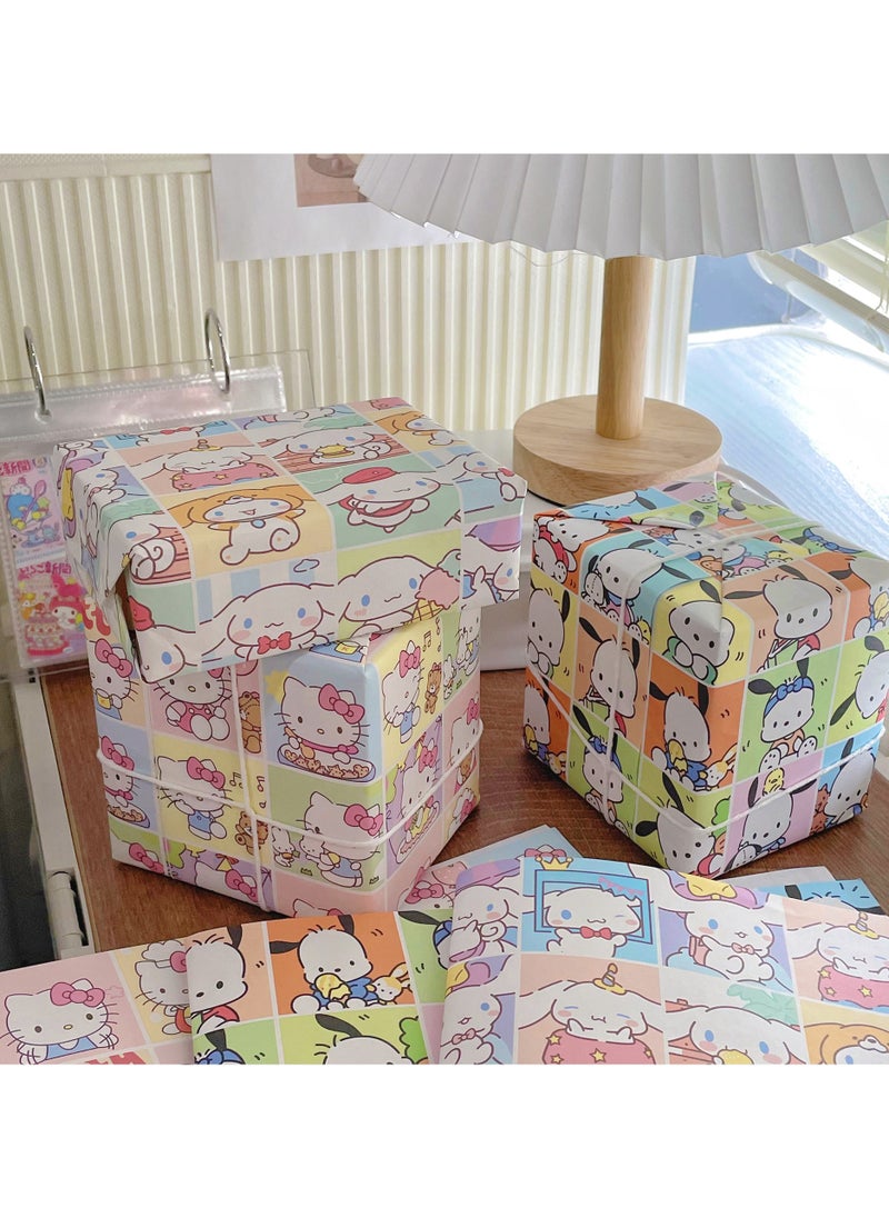 Sanrio 9 sheets of cartoon Sanrio festive birthday gift wrapping paper  - Image 3