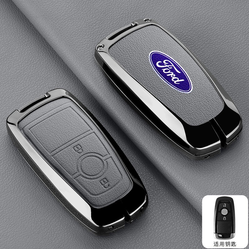 Ford Edge L Key Case, Mondeo Explorer Focus Metal Shell Remote Cover - Universal Car Accessory - Image 1