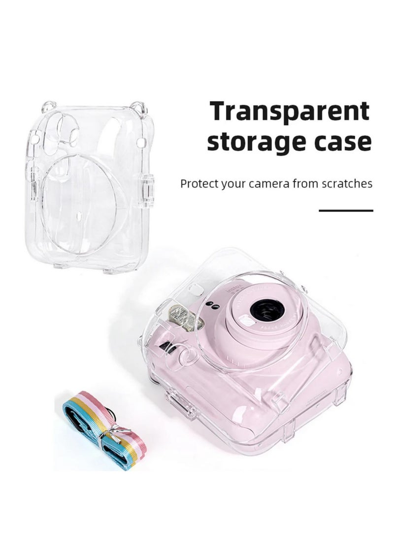 Mini Protective Shell with Shoulder Strap Storage Case Protective Sleeve for Fujifilm Instax Mini 12 Camera Instax Mini 12 Accessories Shockproof Cover Carrying Bag Travel Pouch  - Image 2