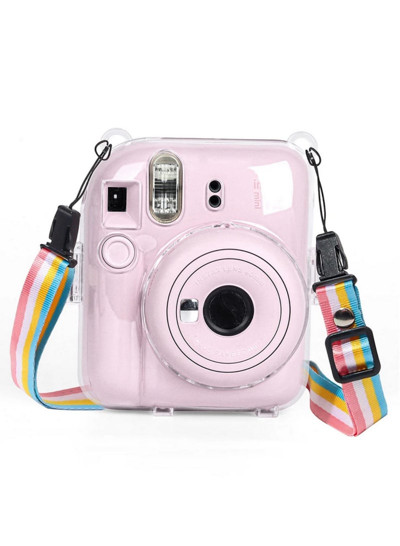 Mini Protective Shell with Shoulder Strap Storage Case Protective Sleeve for Fujifilm Instax Mini 12 Camera Instax Mini 12 Accessories Shockproof Cover Carrying Bag Travel Pouch  - Image 1