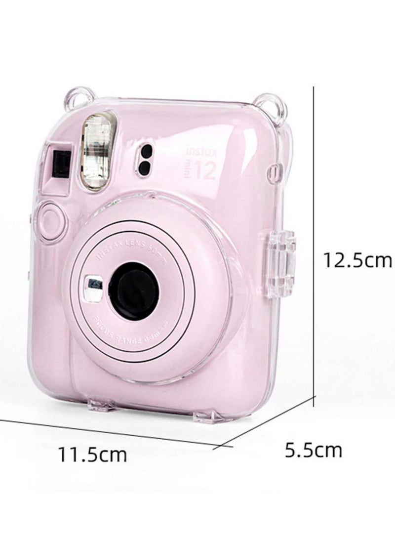 Mini Protective Shell with Shoulder Strap Storage Case Protective Sleeve for Fujifilm Instax Mini 12 Camera Instax Mini 12 Accessories Shockproof Cover Carrying Bag Travel Pouch  - Image 3
