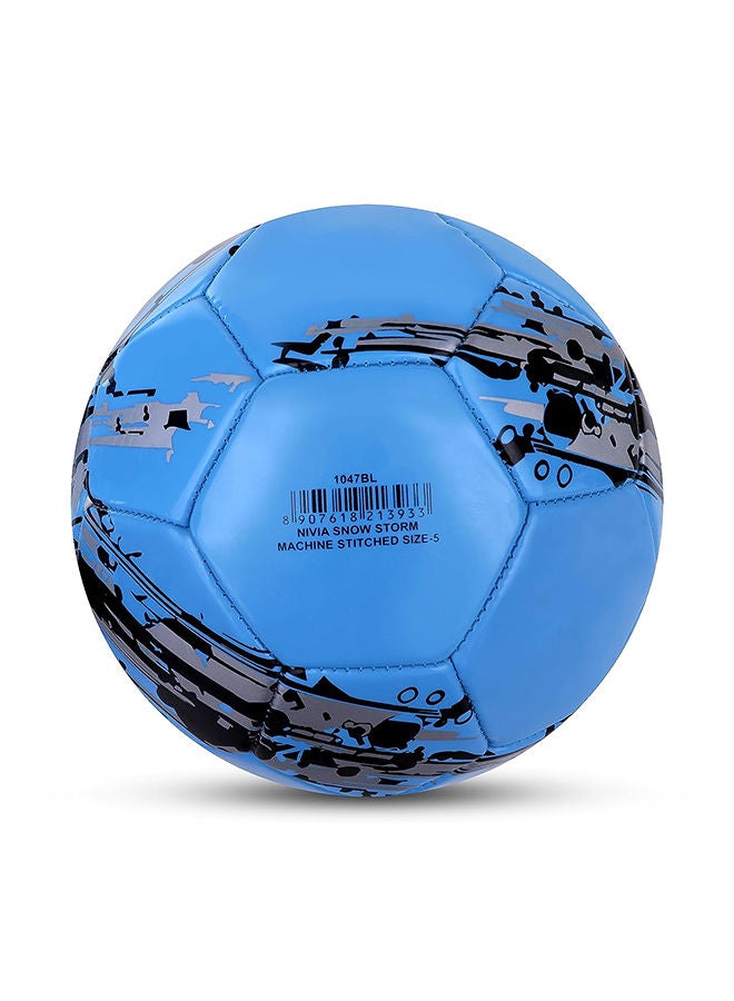 Nivia Snow Storm Football | Size 5 | 8 Panel | PU Micro Leather | Hand Stitched | Soft Ground| Wet Ground |Hard Ground | Grass | Artifical Turf | Soccer Ball - Image 5