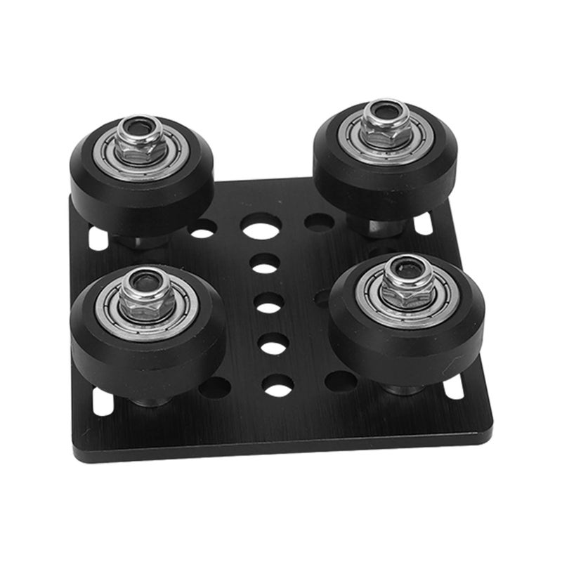 V Wheel Plate Pulley Kit Aluminum Alloy Low Friction V Style Slot Support Plate for CNC Machine Tool - Image 1