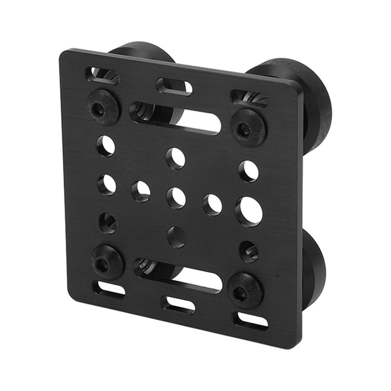 V Wheel Plate Pulley Kit Aluminum Alloy Low Friction V Style Slot Support Plate for CNC Machine Tool - Image 2