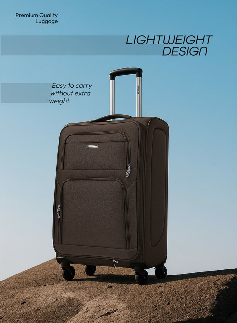 VIPTOUR 4PCS Fabric Luggage Set Durable Travel Suitcase with Spinner Wheels - Image 4