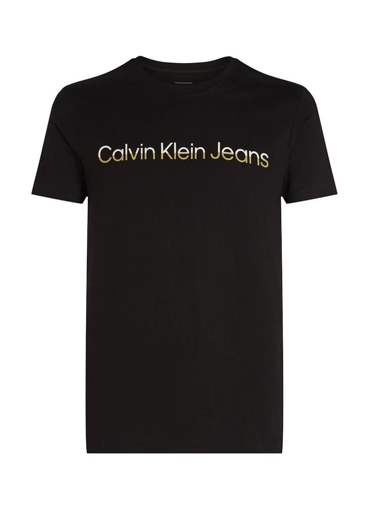 Calvin Klein Jeans Logo Print Crew Neck T-Shirt  - Image 5